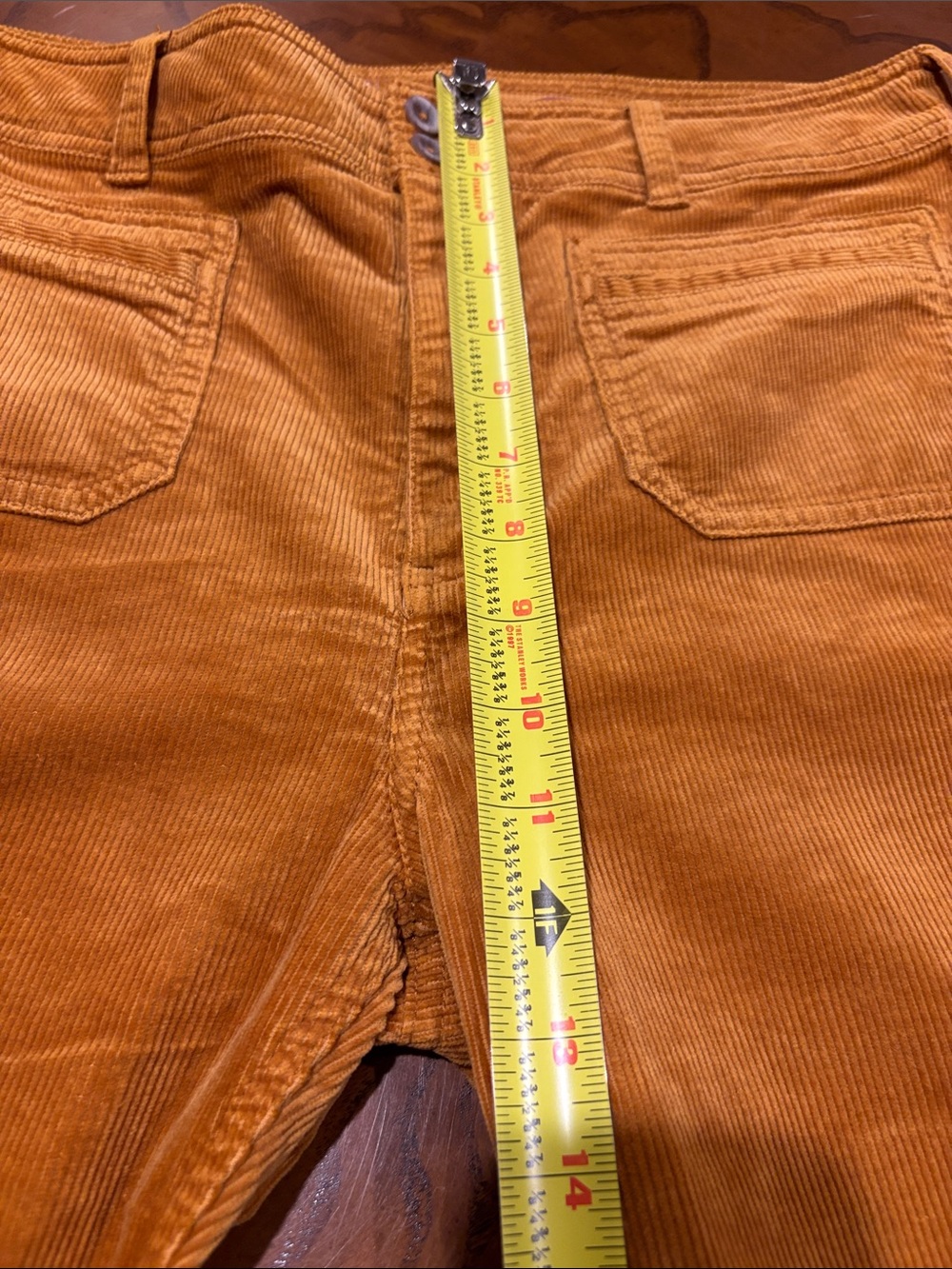 Pilcro Mustard Corduroy Boot Cut Pants - Picture 5 of 7